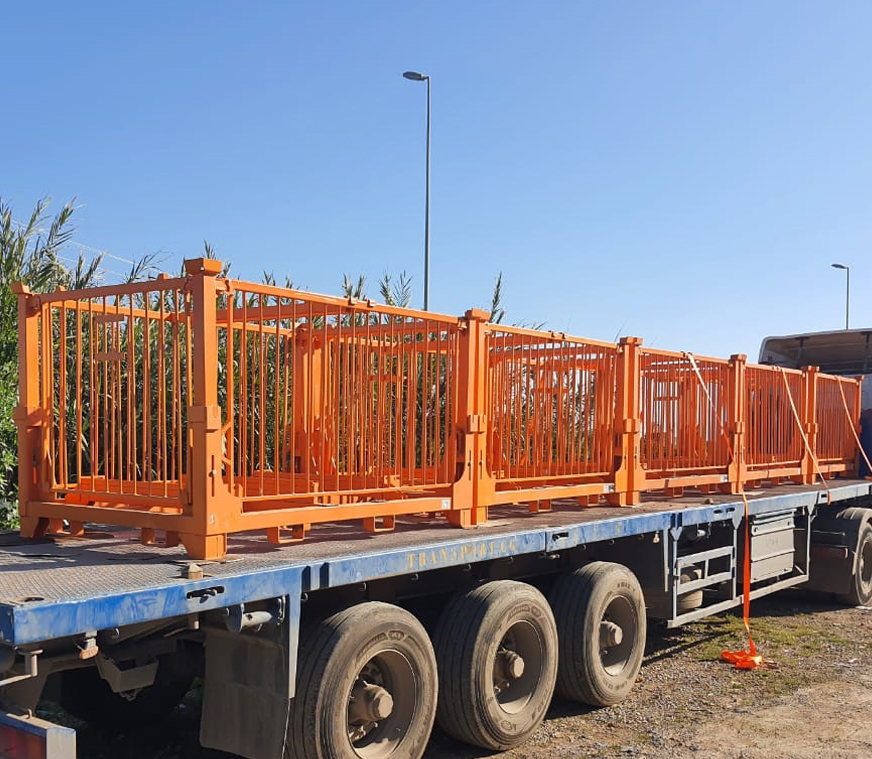 Praticable transport climatisation R8, vue de détail — LGEN Maroc